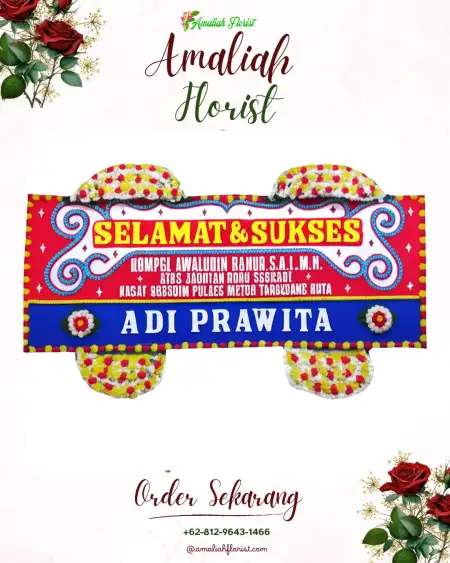 Papan Bunga Ucapan Selamat Tiris