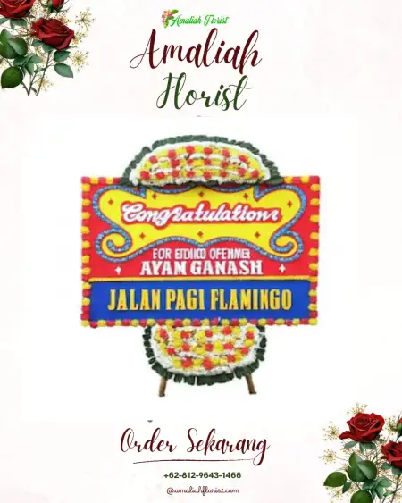 Sewa Papan Bunga Tiris